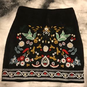 Shein Embroidered Skirt